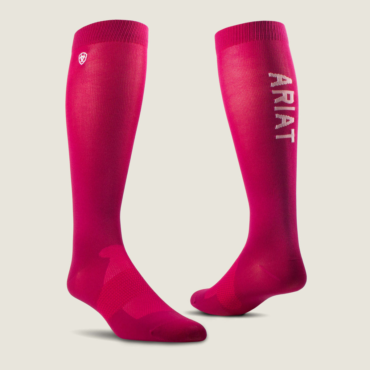 Ariat AriatTEK Essential Performance Socks - Navy - Burgundy