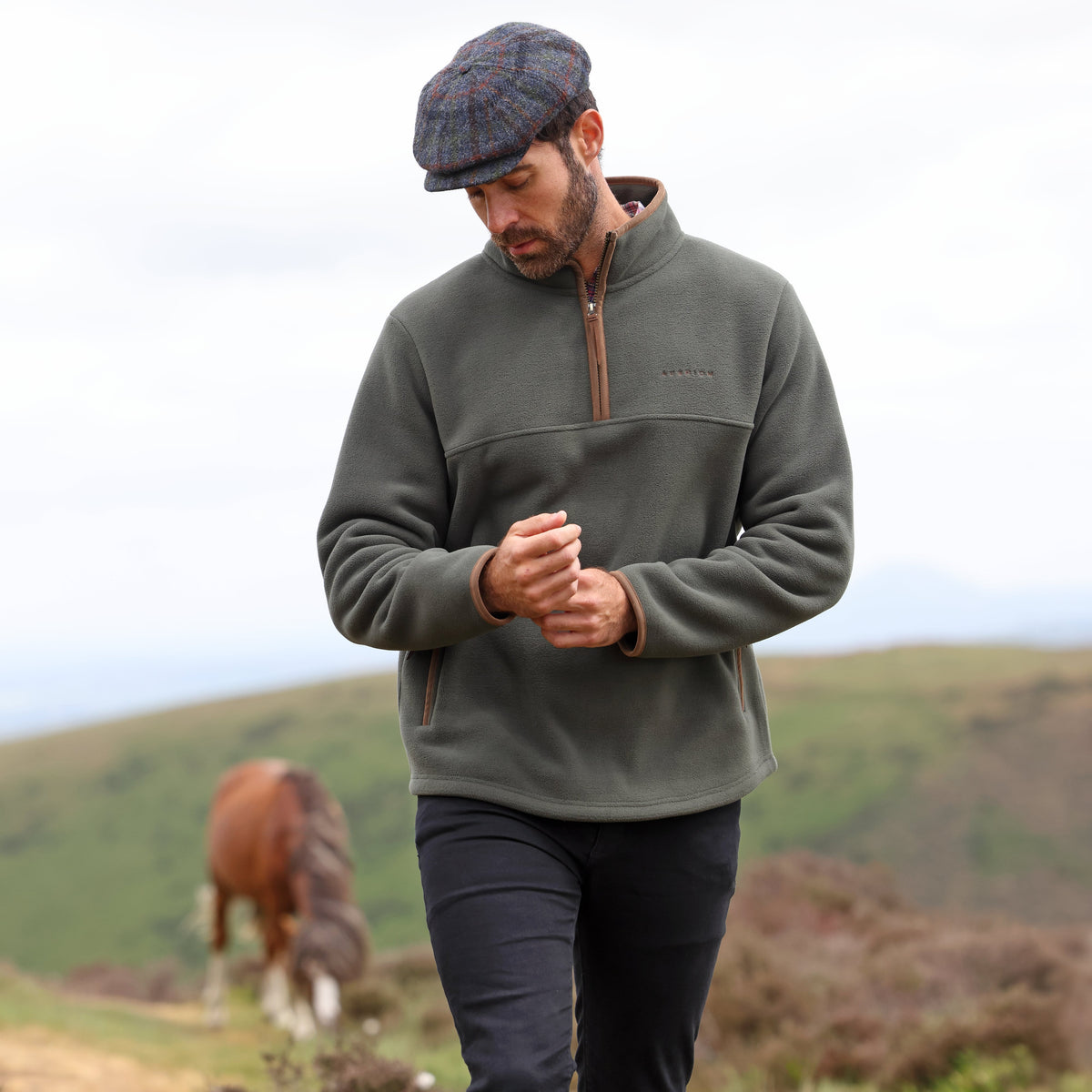Shires Aubrion Core Men's Half Zip Fleece