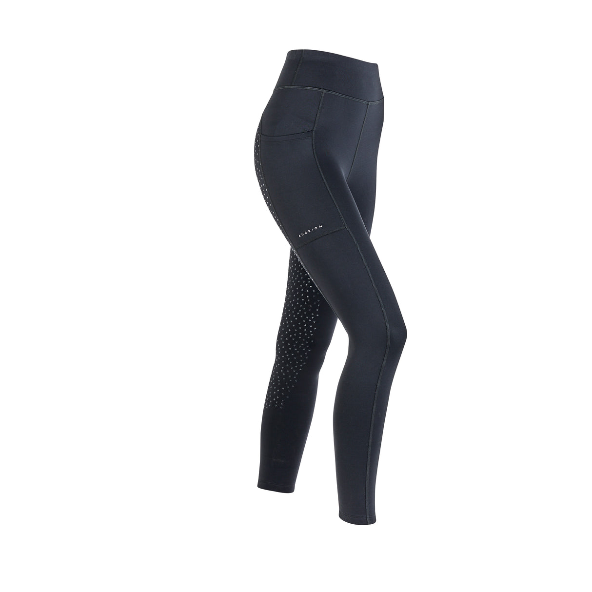 Shires Aubrion Ladies Shield Winter Riding Tights #colour_charcoal