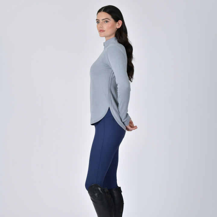 Weatherbeeta Ladies London Layer Long Sleeve Top #colour_bluestone-marle