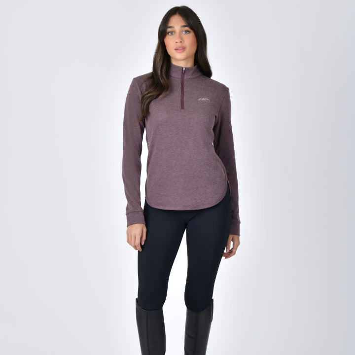 Weatherbeeta Ladies London Layer Long Sleeve Top #colour_mulberry-marle