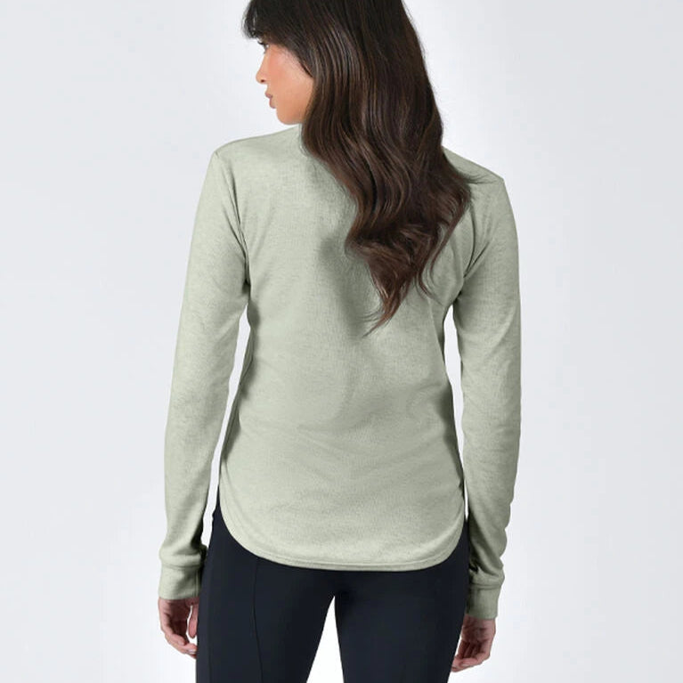 Weatherbeeta Ladies London Layer Long Sleeve Top #colour_olive-marle