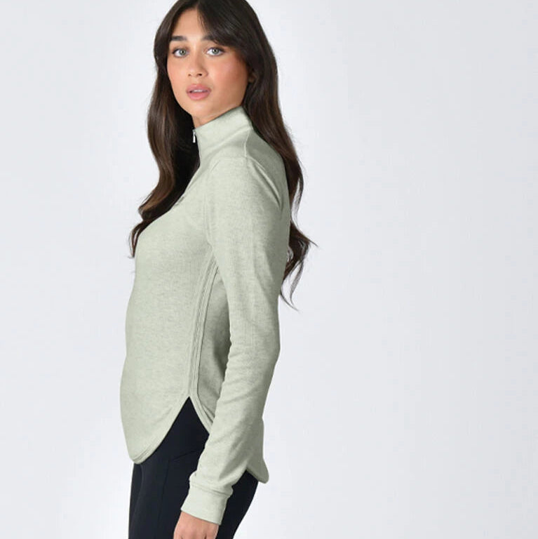 Weatherbeeta Ladies London Layer Long Sleeve Top #colour_olive-marle