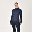 Dublin Ladies Brushed Fitted Base Layer Riding Top #colour_navy