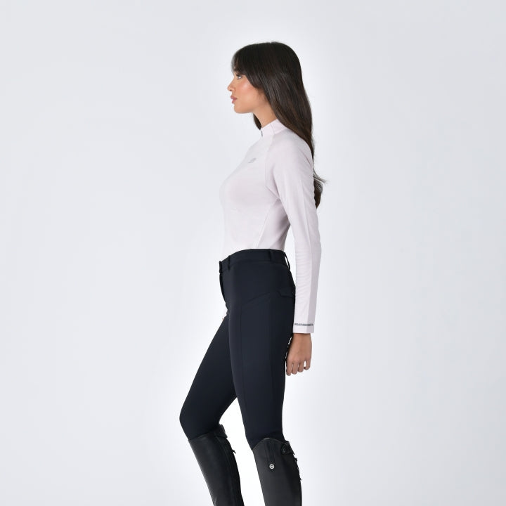 Weatherbeeta Ladies Bamboo Long Sleeve Performance Base Layer #colour_lavender-mist