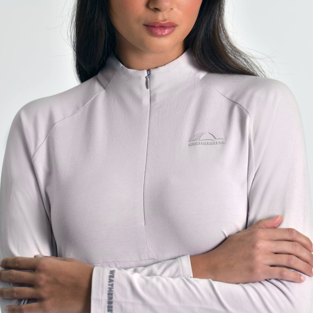 Weatherbeeta Ladies Bamboo Long Sleeve Performance Base Layer #colour_lavender-mist