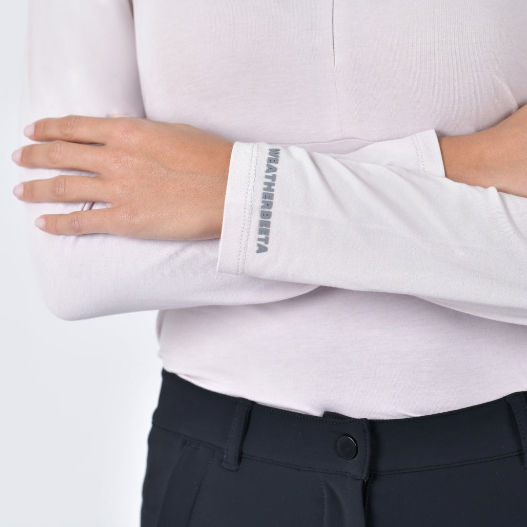 Weatherbeeta Ladies Bamboo Long Sleeve Performance Base Layer #colour_lavender-mist