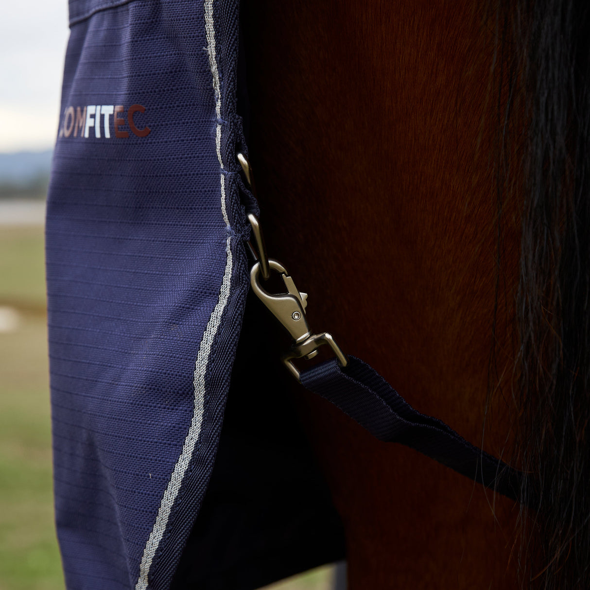 Weatherbeeta Comfitec Prelim 0G Combo Turnout #colour_navy-embossed-plaid