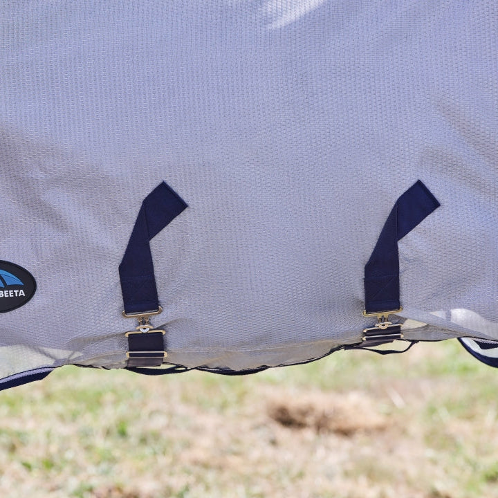 Weatherbeeta Comfitec Hexi Shield Combo Neck #colour_silver-navy-white