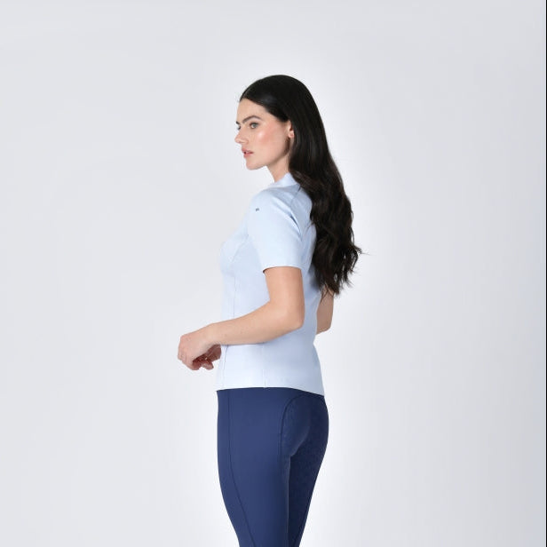 Weatherbeeta Ladies 37.5 Short Sleeve Performance Polo #colour_mist-blue