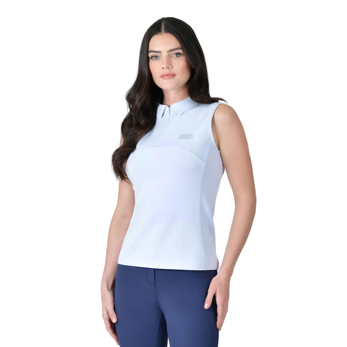 Weatherbeeta Ladies 37.5 Sleeveless Performance Polo #colour_mist-blue