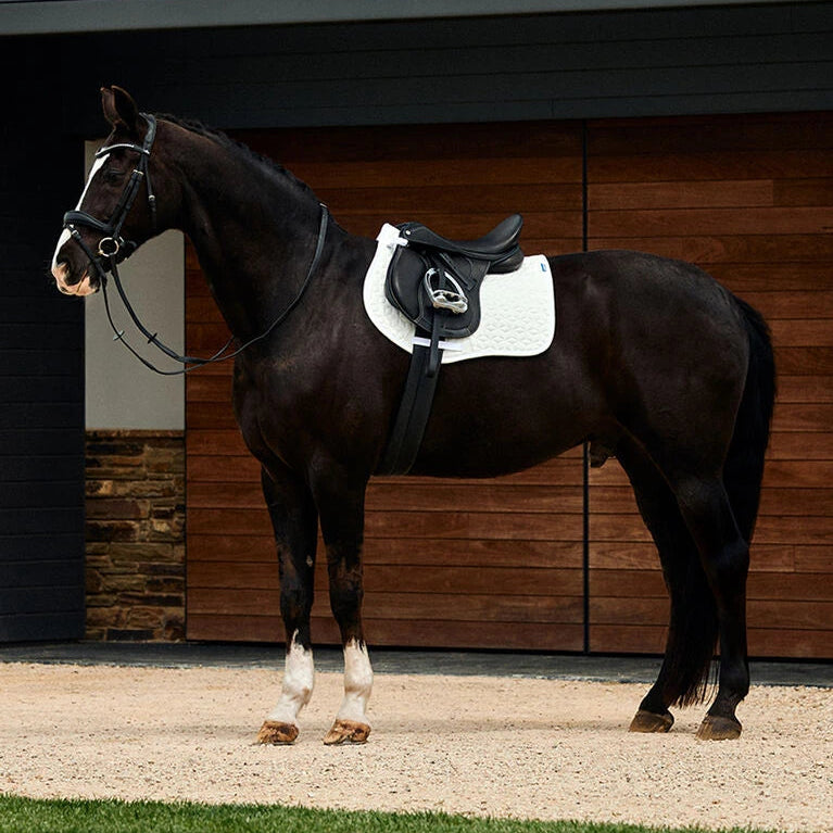 Weatherbeeta Suede Elite Air-Tec All Purpose Saddle Pad #colour_white