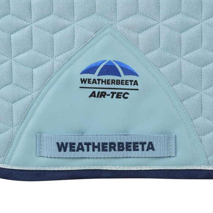 Weatherbeeta Suede Elite Air-Tec Dressage Saddle Pad #colour_aqua