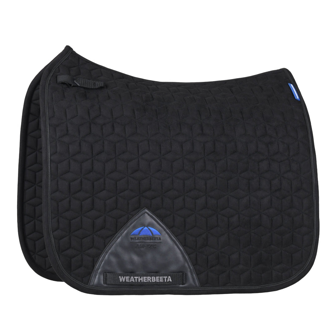 Weatherbeeta Suede Elite Air-Tec Dressage Saddle Pad #colour_black