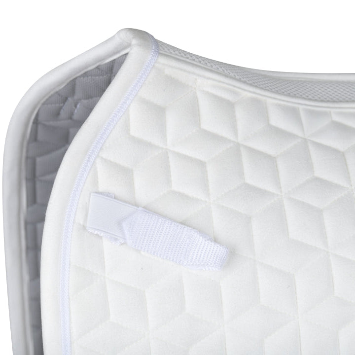 Weatherbeeta Suede Elite Air-Tec Dressage Saddle Pad #colour_white