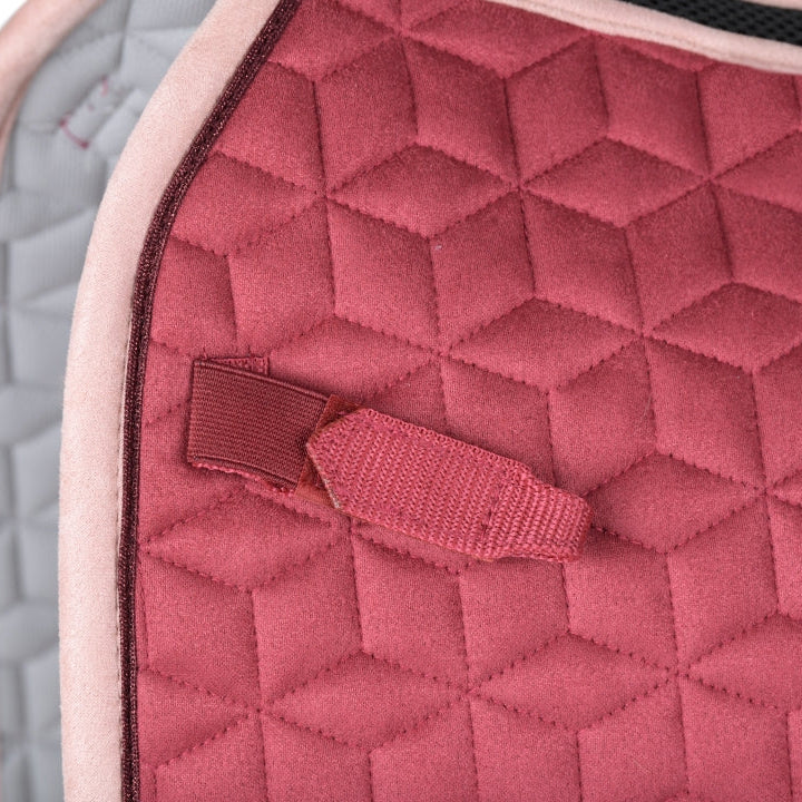 Weatherbeeta Suede Elite Air-Tec Dressage Saddle Pad #colour_winte-plum