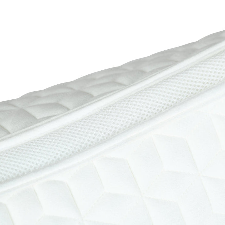 Weatherbeeta Suede Elite Air-Tec Jump Shaped Saddle Pad #colour_white