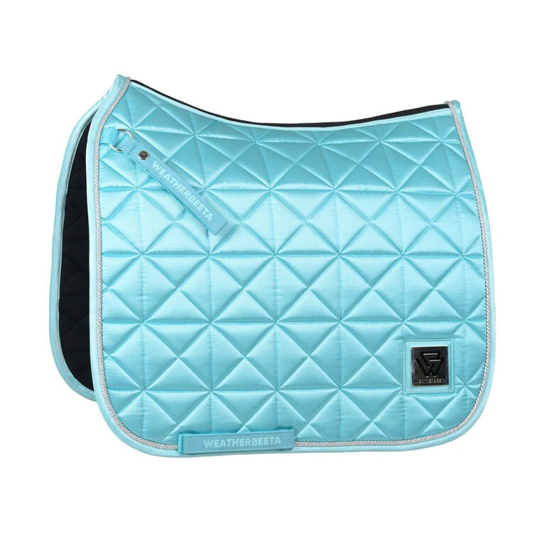 Weatherbeeta Satin Luxe Air-Tec Dressage Saddle Pad #colour_aqua
