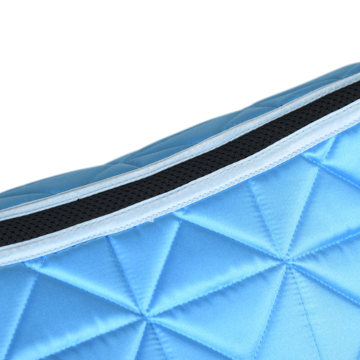 Weatherbeeta Satin Luxe Air-Tec Dressage Saddle Pad #colour_bright-blue