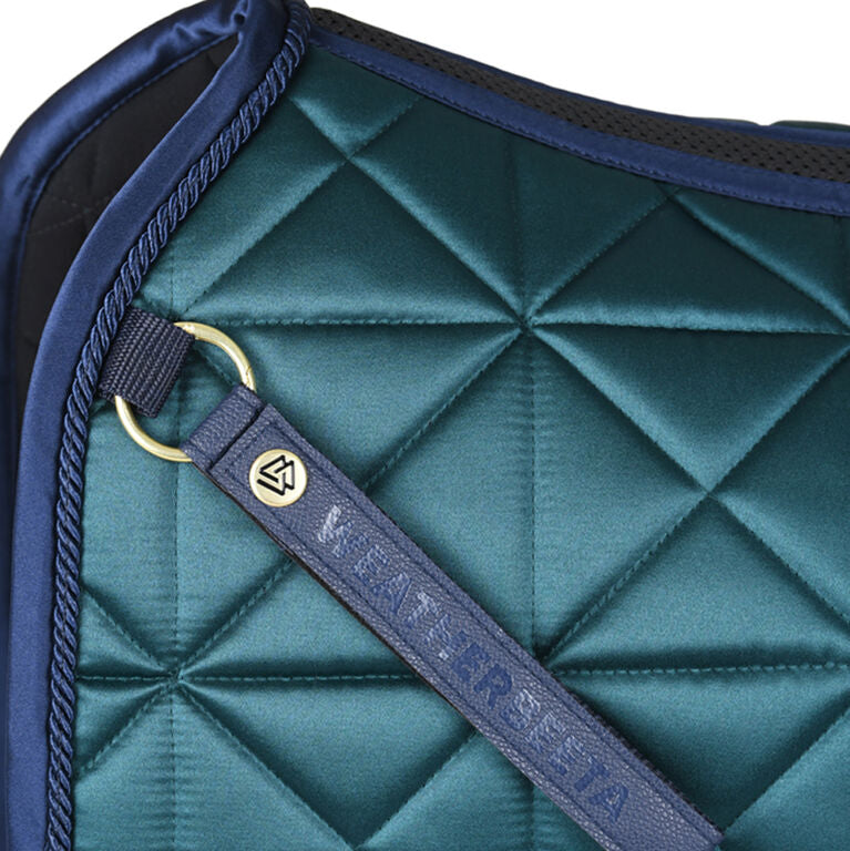 Weatherbeeta Satin Luxe Air-Tec Dressage Saddle Pad #colour_forest-green