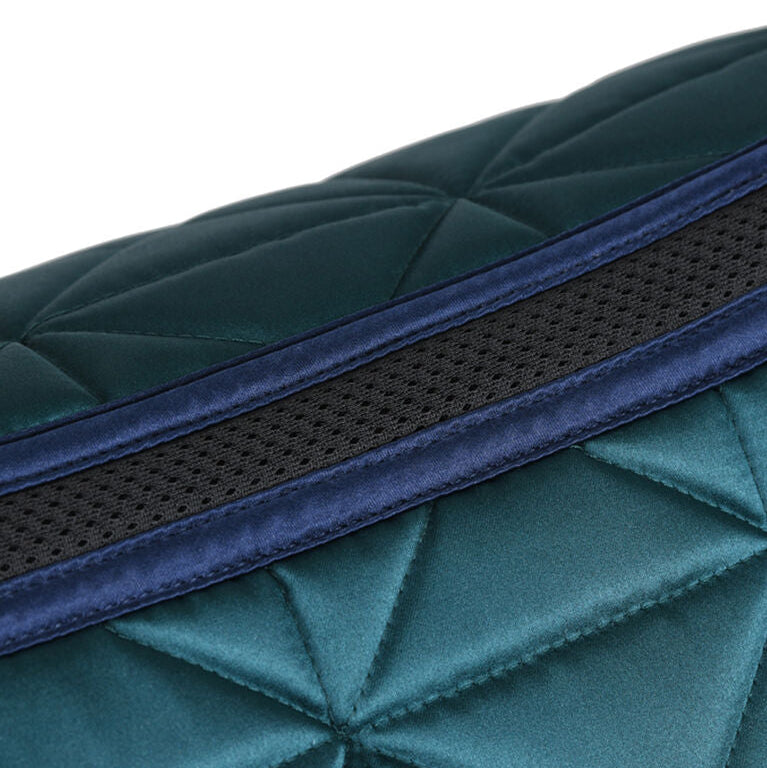 Weatherbeeta Satin Luxe Air-Tec Dressage Saddle Pad #colour_forest-green