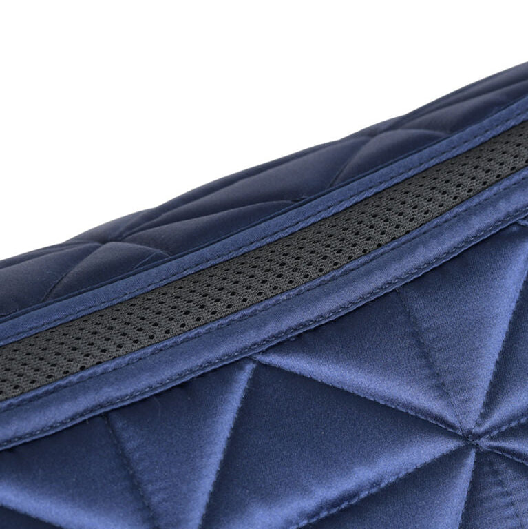Weatherbeeta Satin Luxe Air-Tec Dressage Saddle Pad #colour_navy