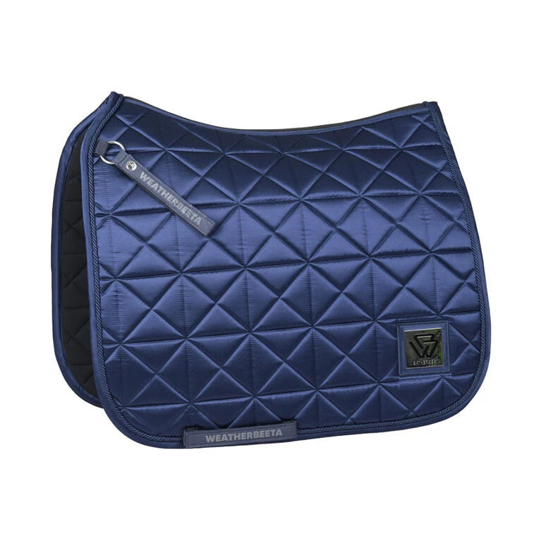 Weatherbeeta Satin Luxe Air-Tec Dressage Saddle Pad #colour_navy