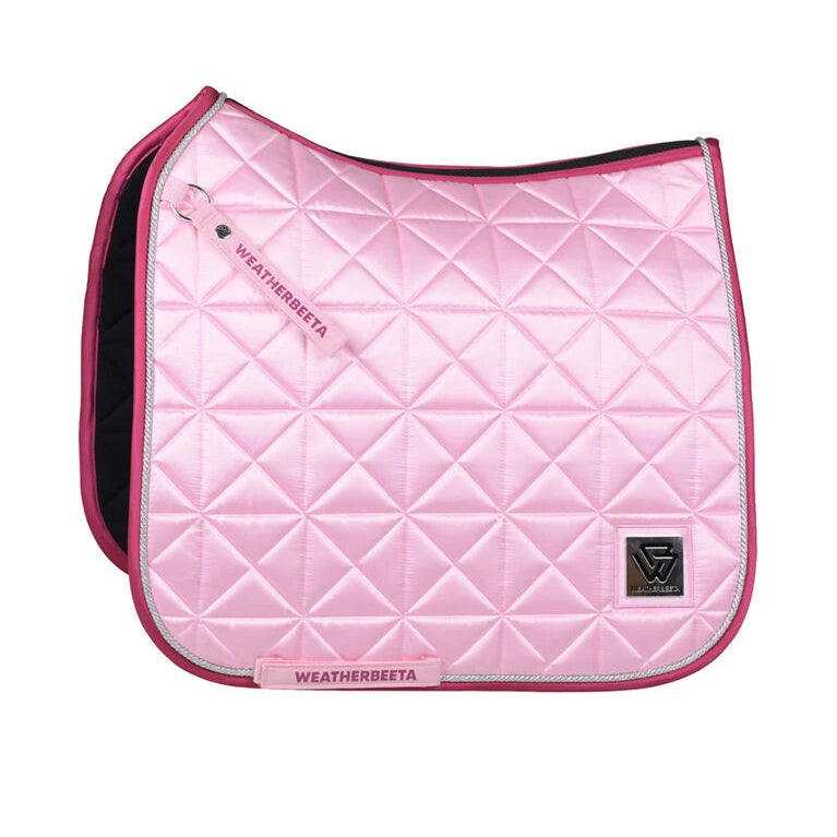 Weatherbeeta Satin Luxe Air-Tec Dressage Saddle Pad #colour_soft-pink