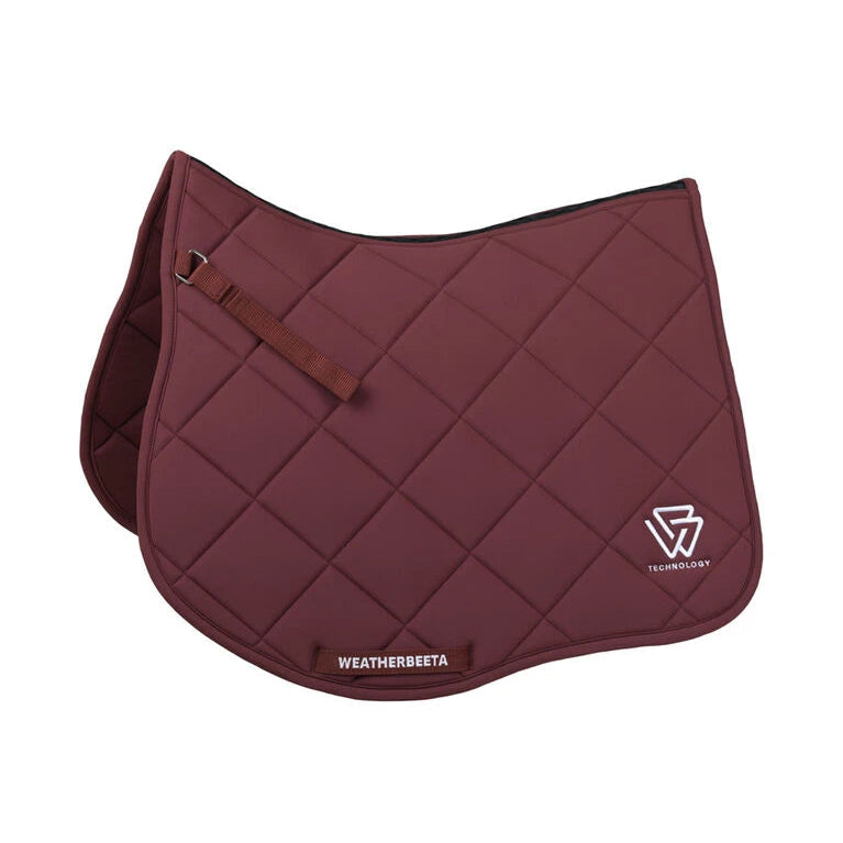 Weatherbeeta Softshell Pro 3D Air-Tec All Purpose Saddle Pad #colour_burgundy