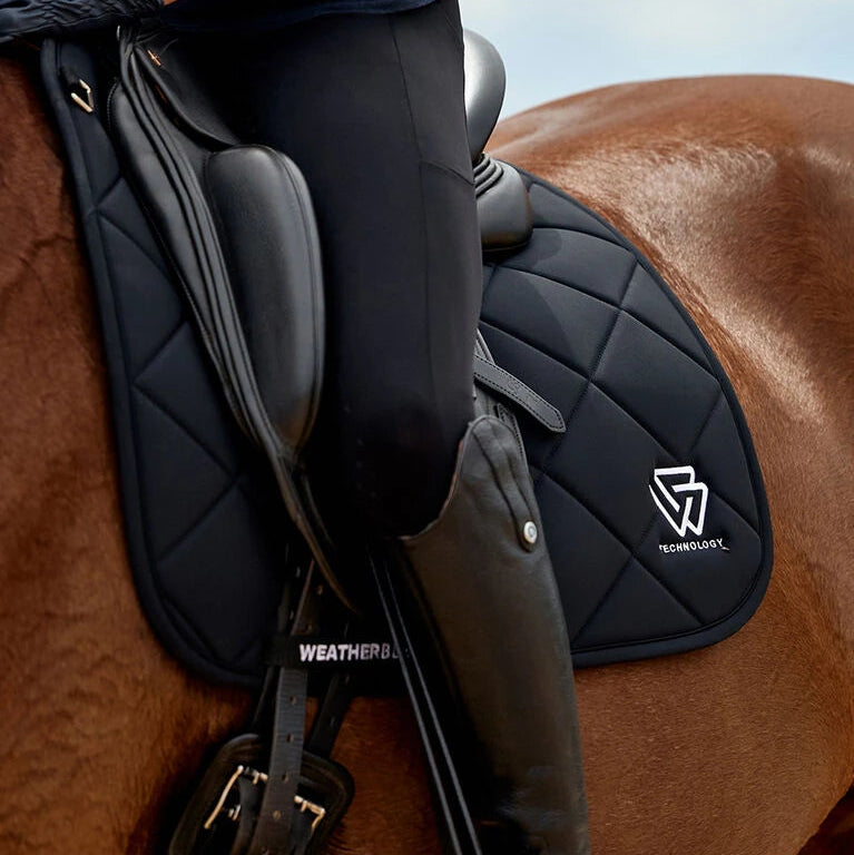 Weatherbeeta Softshell Pro 3D Air-Tec Dressage Saddle Pad #colour_black