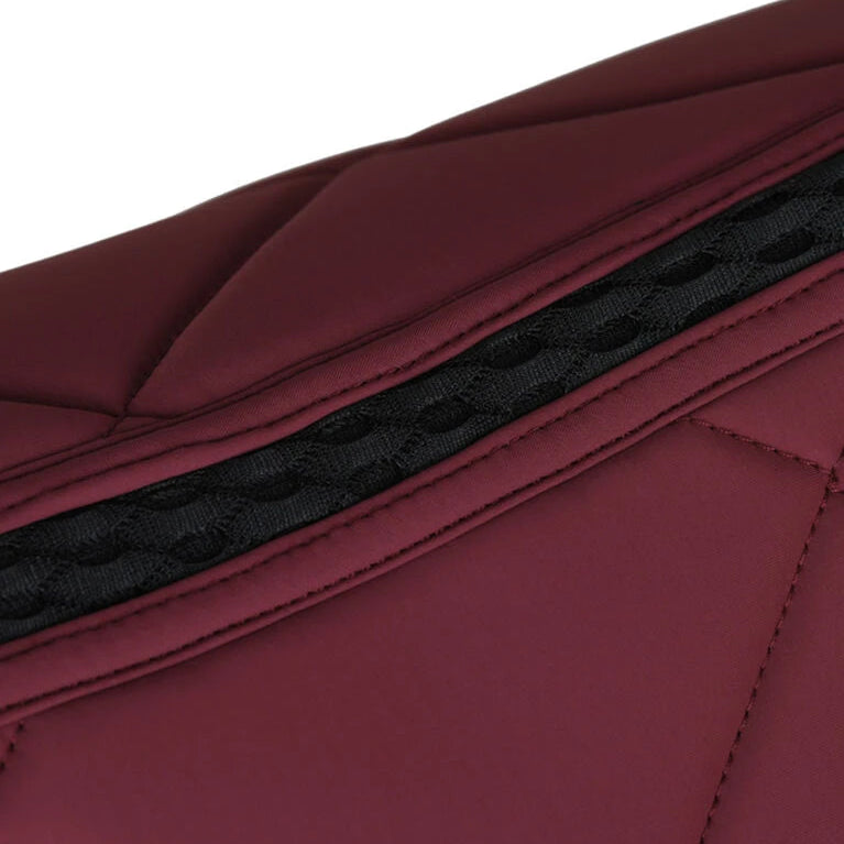 Weatherbeeta Softshell Pro 3D Air-Tec Dressage Saddle Pad #colour_burgundy