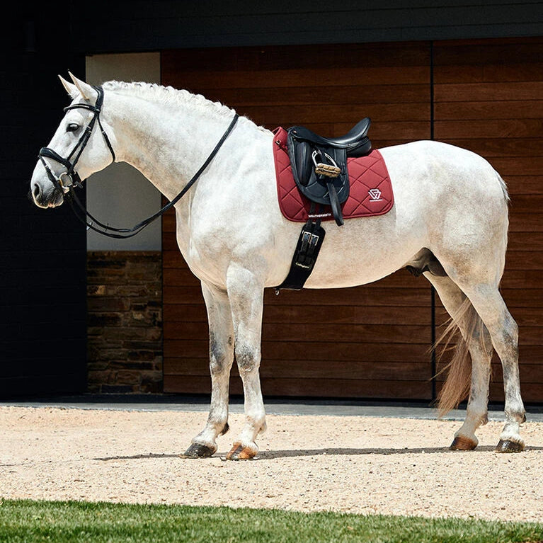 Weatherbeeta Softshell Pro 3D Air-Tec Dressage Saddle Pad #colour_burgundy