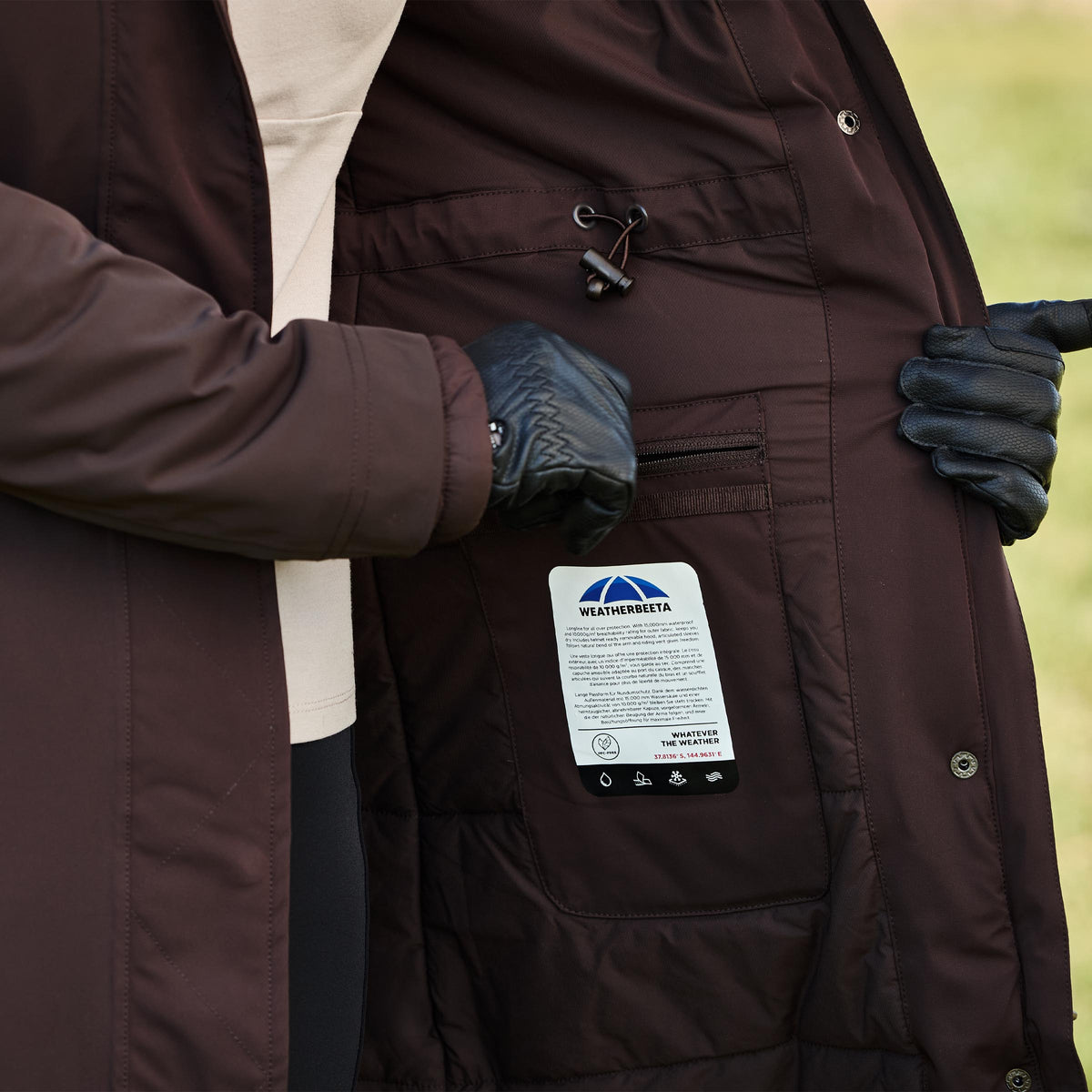 Weatherbeeta Ladies All Purpose Waterproof Insulated Longline Riding Jacket