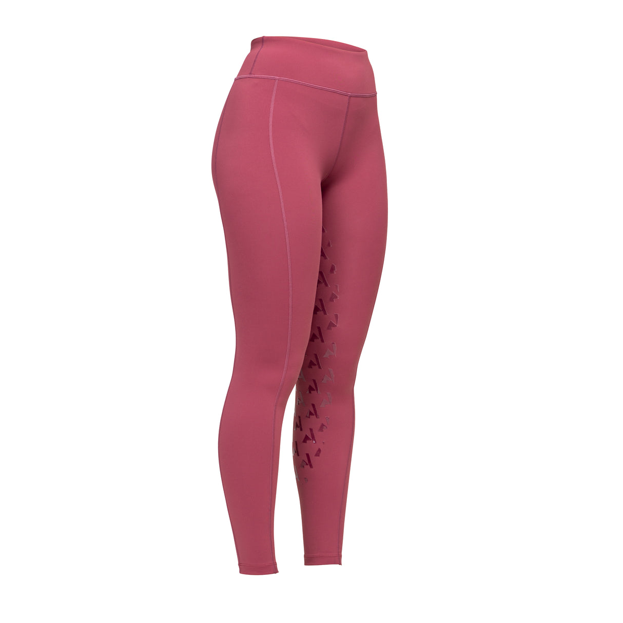 Shires Aubrion Ladies React Non-Stop Riding Tights #colour_mauve