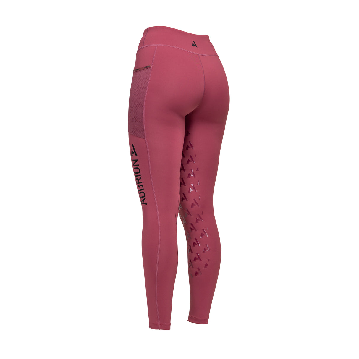 Shires Aubrion Ladies React Non-Stop Riding Tights #colour_mauve
