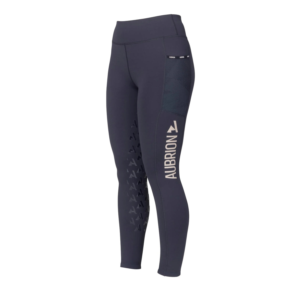 Shires Aubrion Young Rider React Non-Stop Riding Tights #colour_shadow