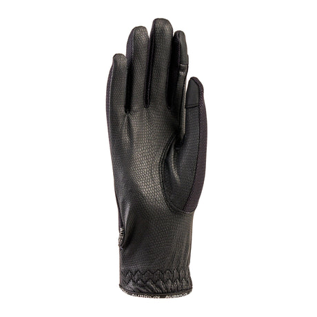 Shires Aubrion Aero Childs Flexfit Riding Gloves #colour_black