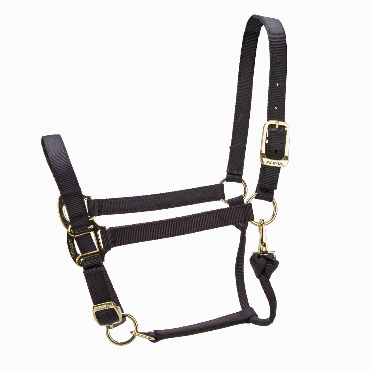 Shires ARMA Premium Adjustable Headcollar #colour_black