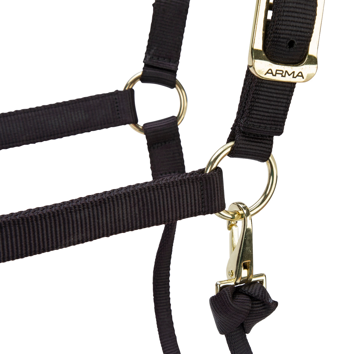 Shires ARMA Premium Adjustable Headcollar #colour_black