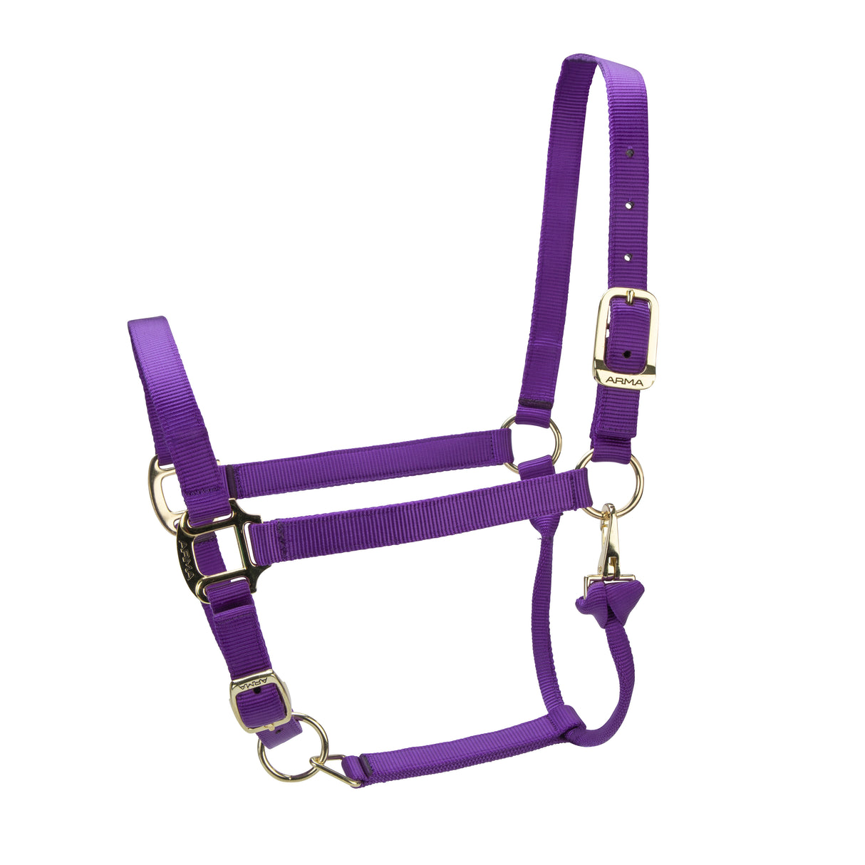 Shires ARMA Premium Adjustable Headcollar #colour_purple
