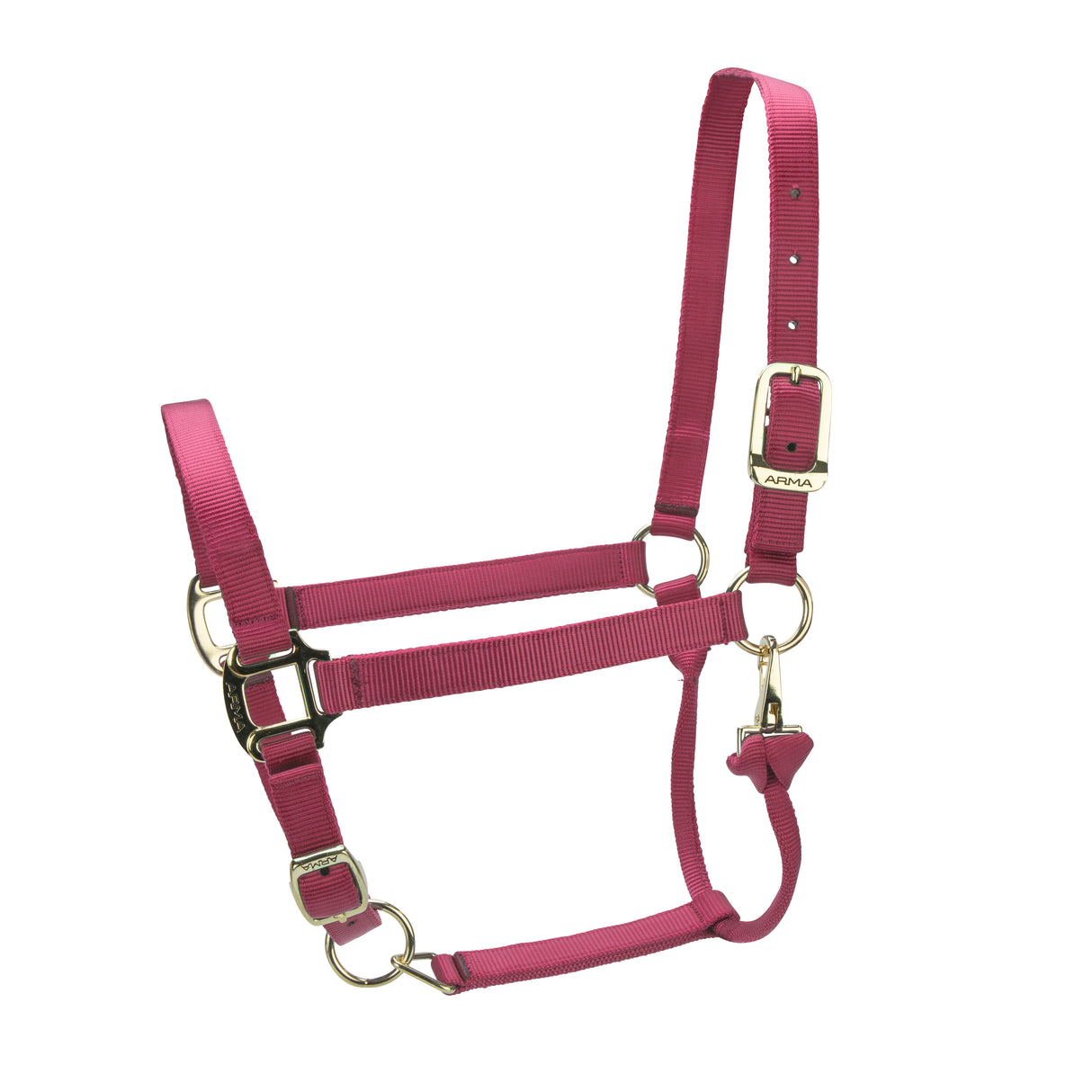 Shires ARMA Premium Adjustable Headcollar #colour_red