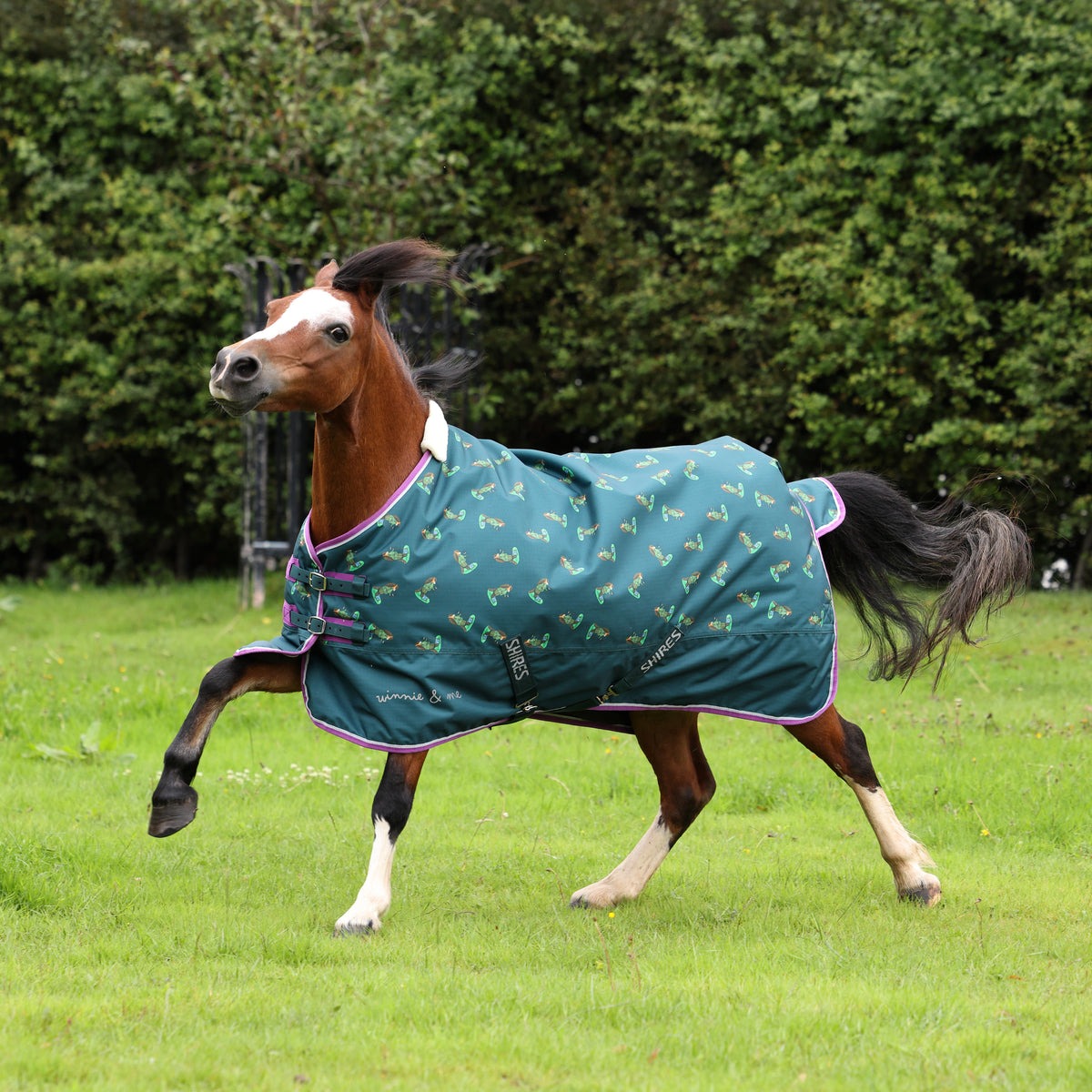 Shires Winnie & Me 100g Turnout Rug #colour_green