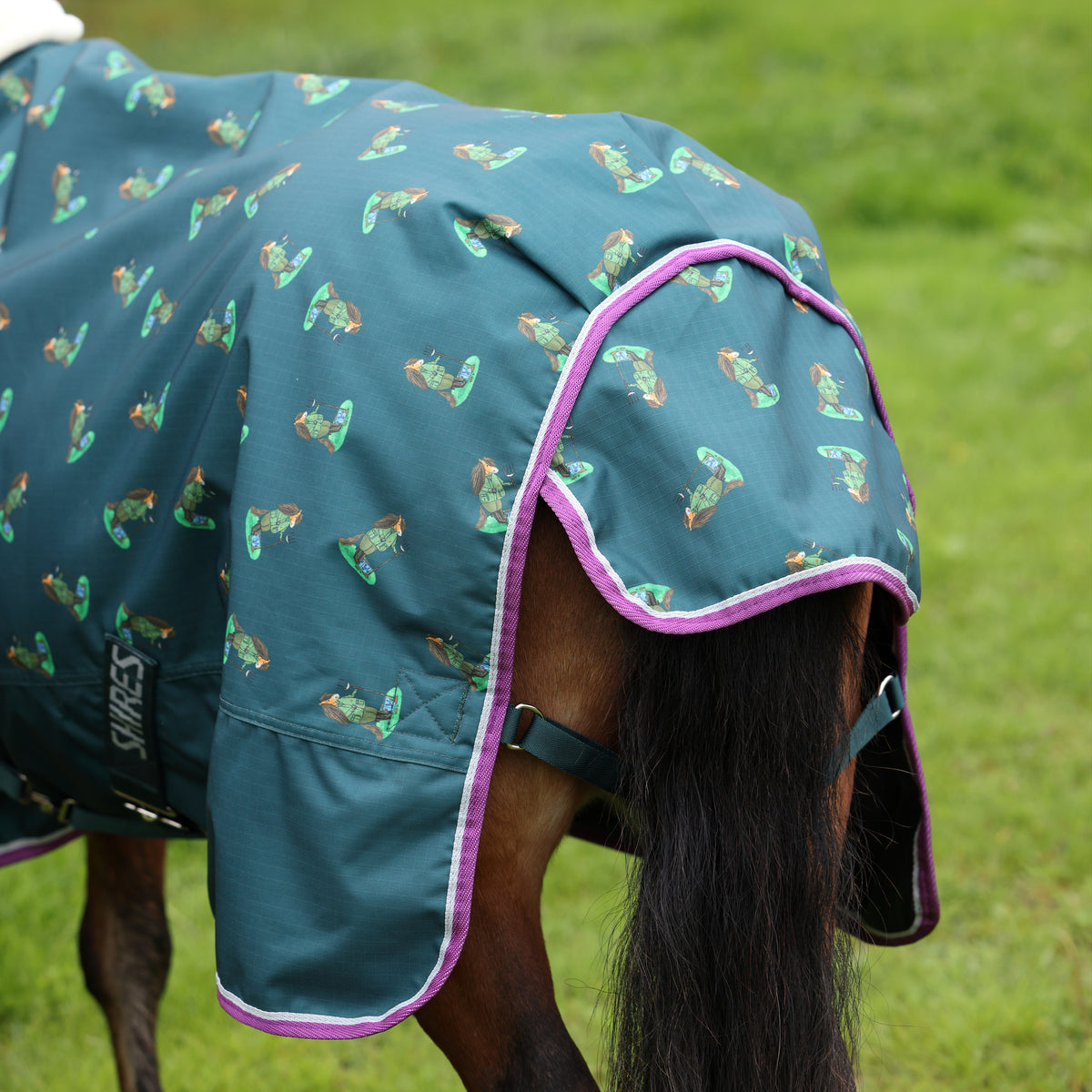 Shires Winnie & Me 100g Turnout Rug #colour_green