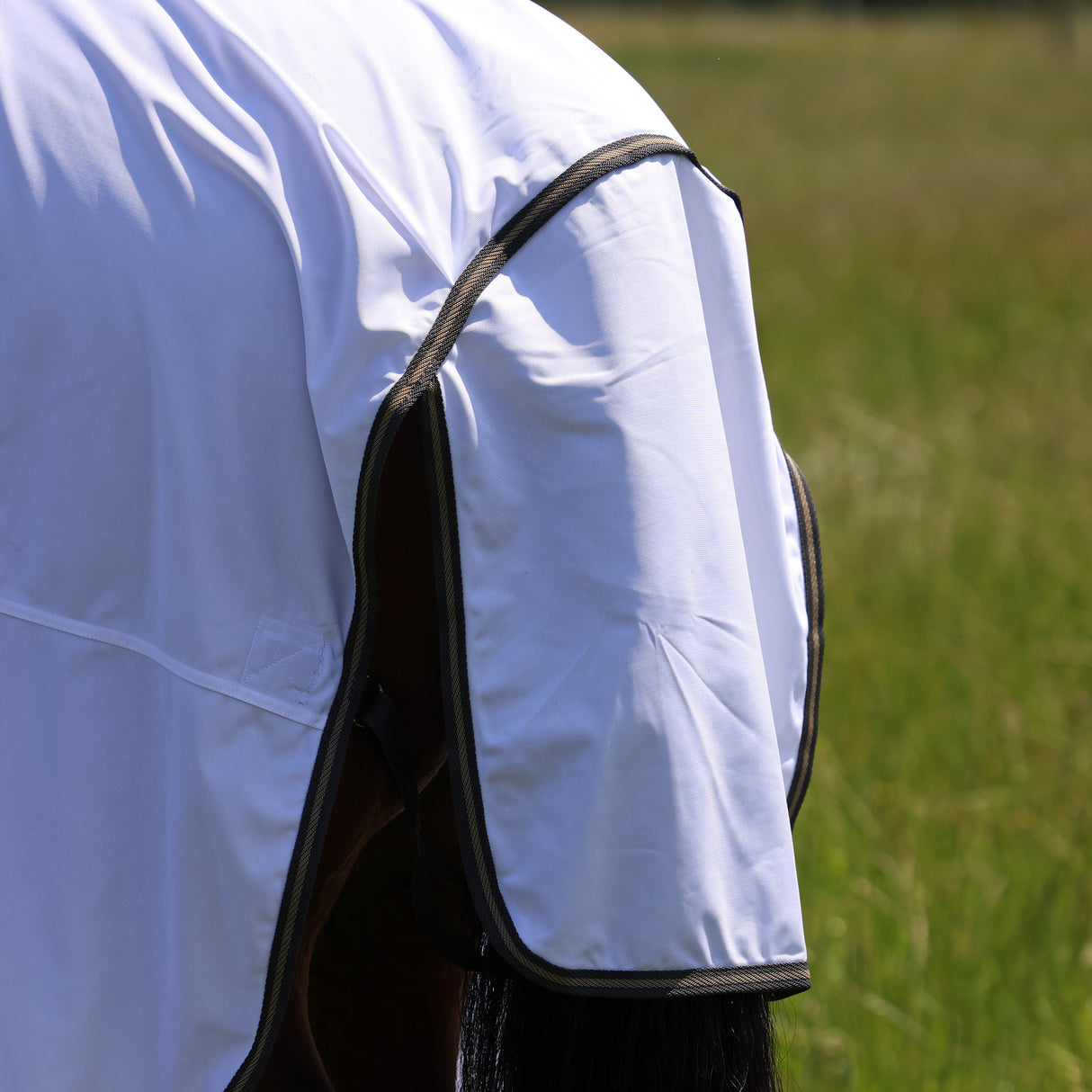 Shires Tempest Original Fly Rug & Neck Set #colour_white-grey