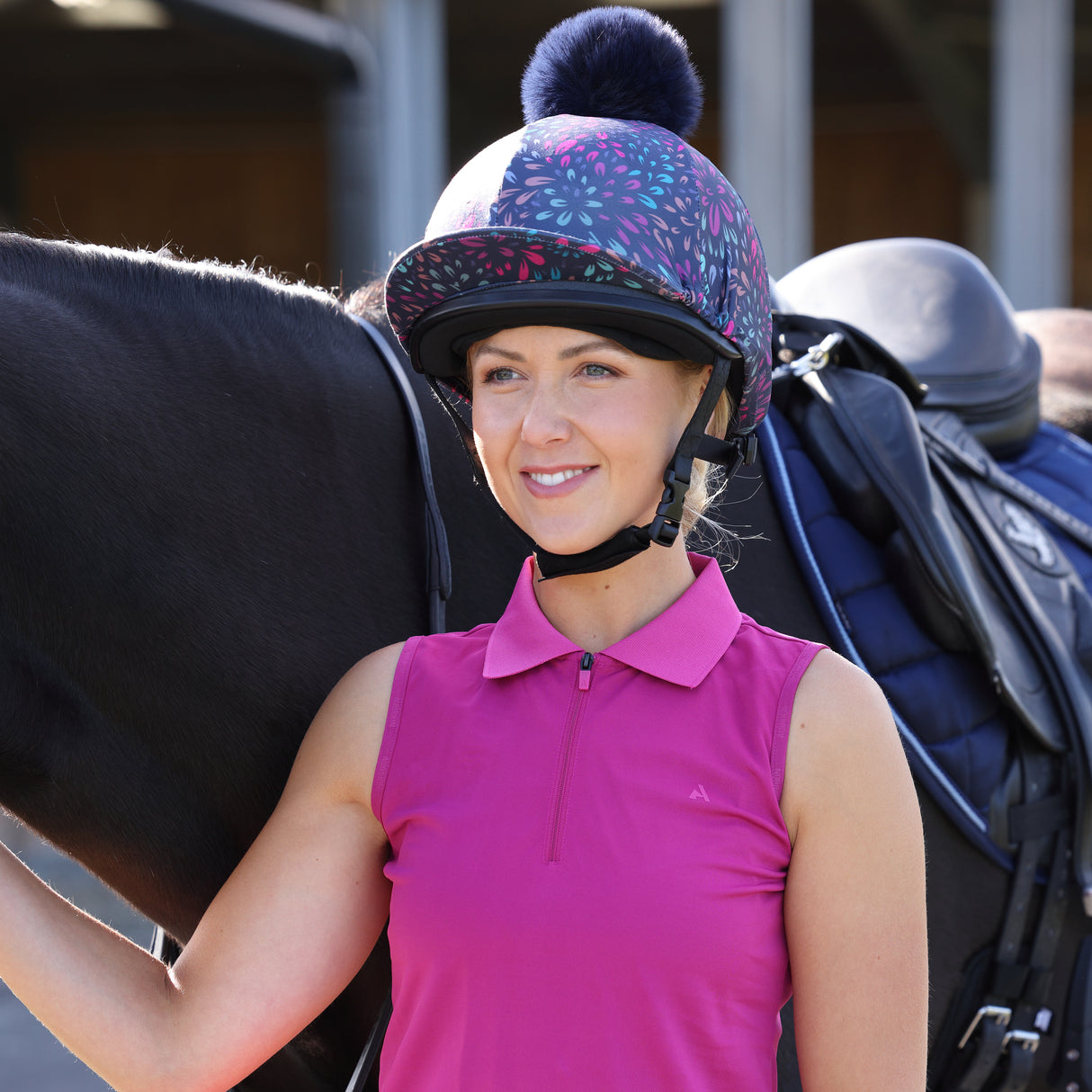 Shires Aubrion React Hat Cover #colour_petal