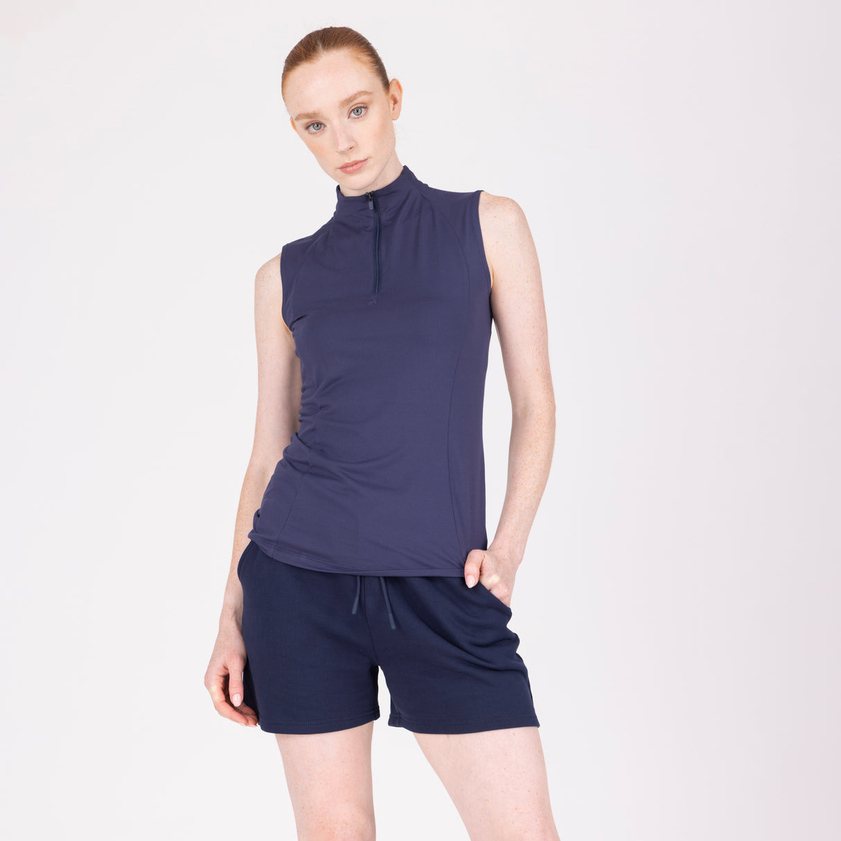 Shires Aubrion Ladies React Sleeveless Base Layer #colour_midnight