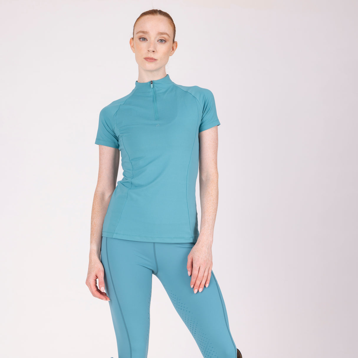 Shires Aubrion Ladies React Short Sleeve Base Layer #colour_haze