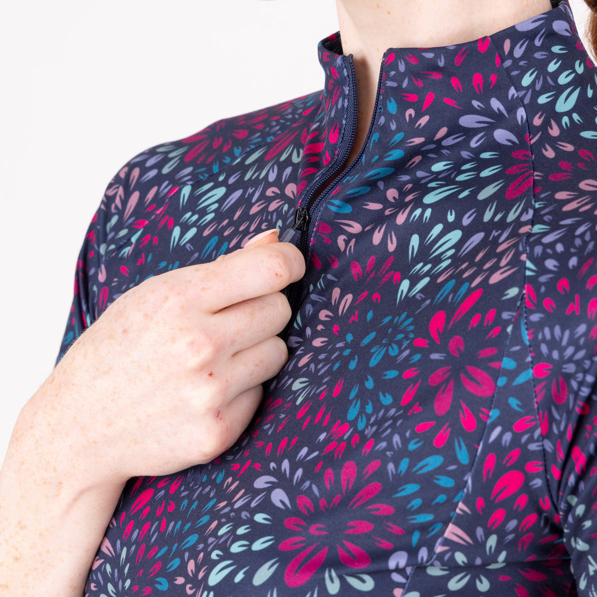 Shires Aubrion Ladies React Short Sleeve Base Layer #colour_petal