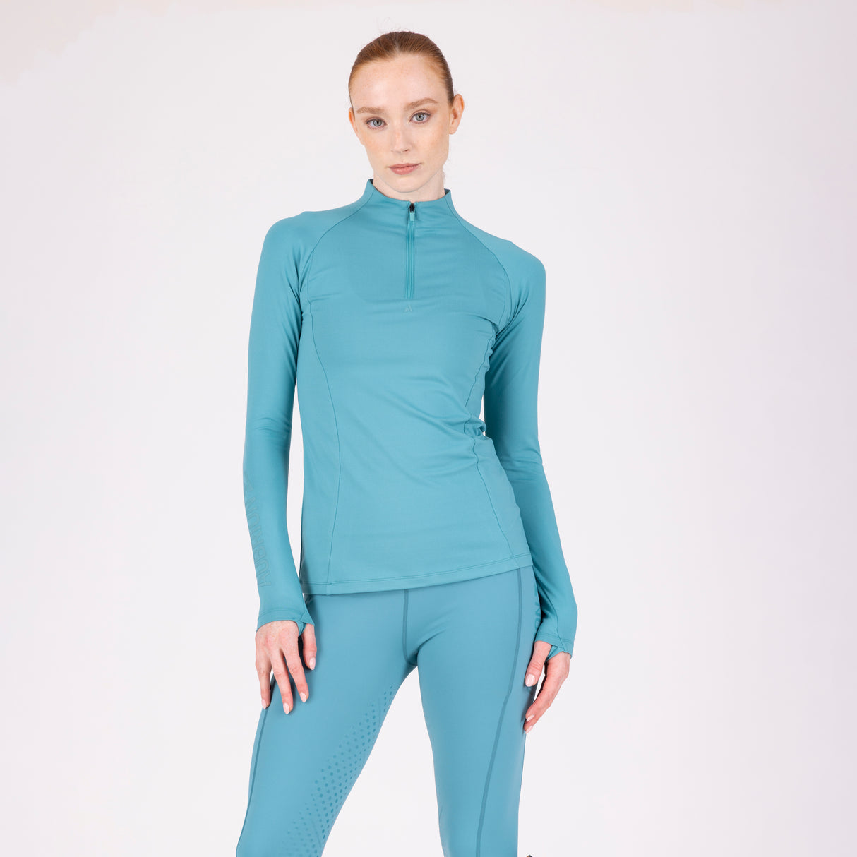Shires Aubrion Ladies React Long Sleeve Base Layer #colour_haze