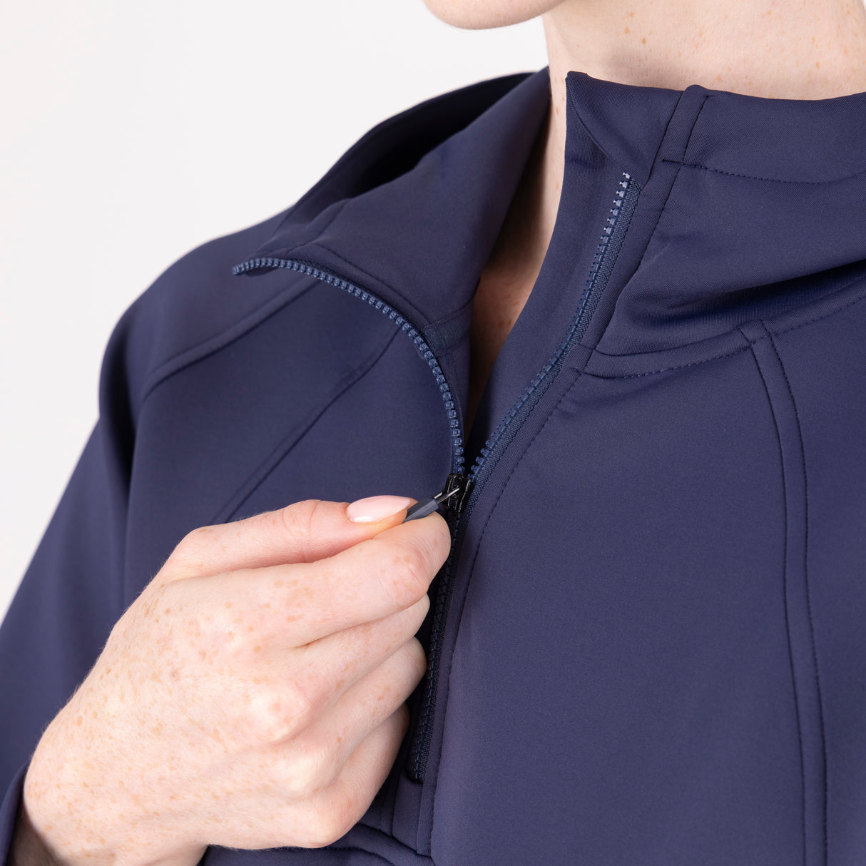 Shires Aubrion React Quarter Zip Hoodie #colour_midnight